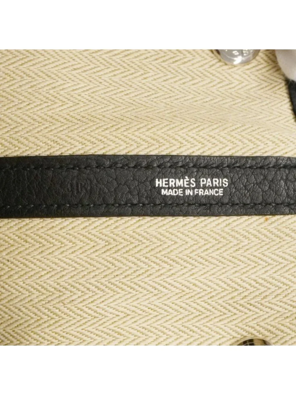 Hermes Tote Garden Party PM Negonda Black Silver
